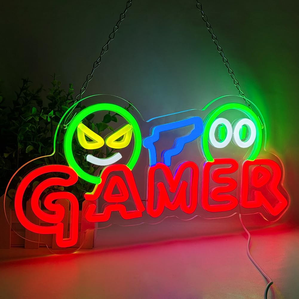Led Lighting Wall Decor - Lampu Dinding LED Neon Sign Gamer,