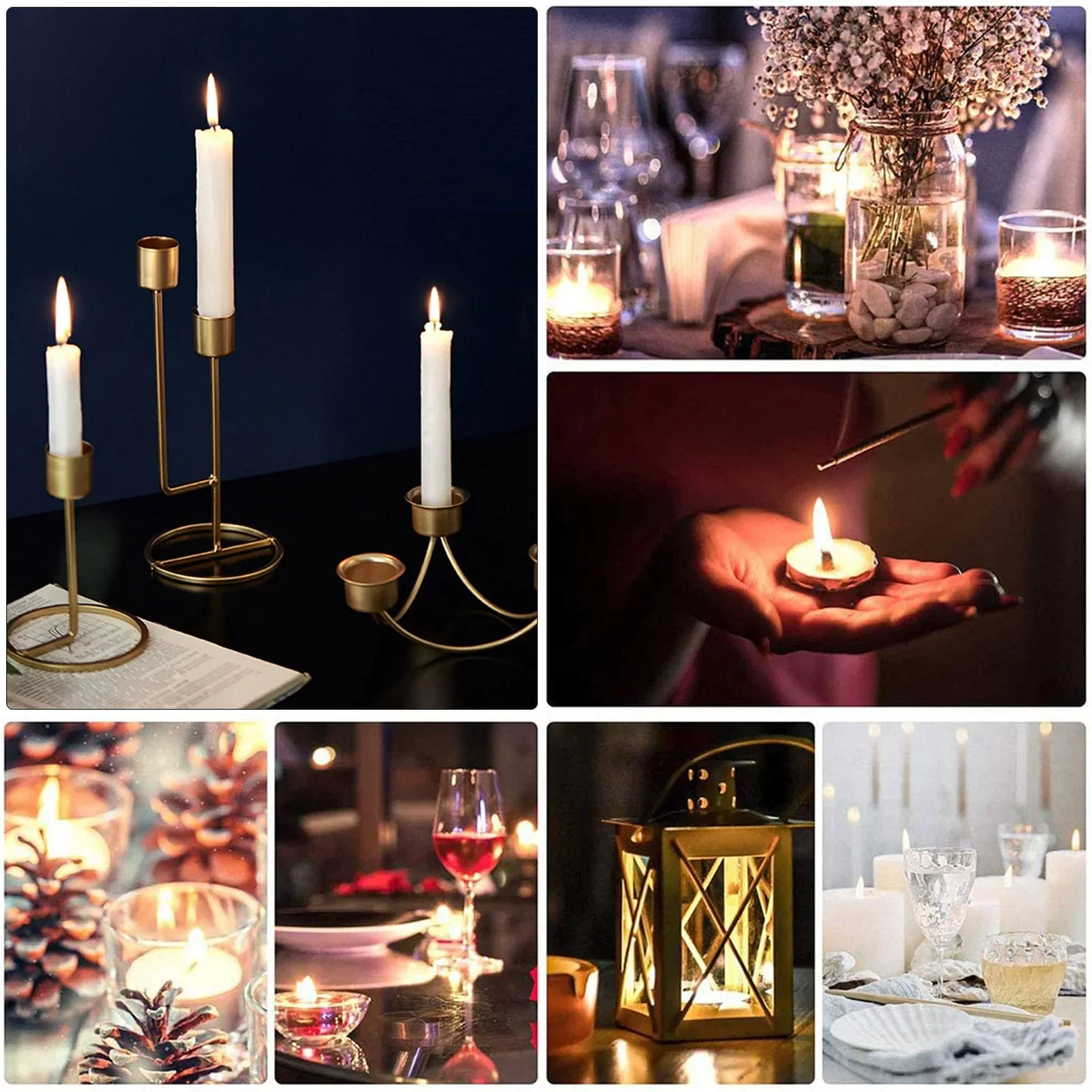 Home Decor Lighting Brands - Aksesori Tempat Lampu Teh Logam Sisipan