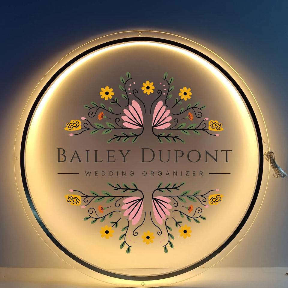 Logo Toko Kustom 3D Akrilik Ta - Lighting Decor Company ulasan dan harga
