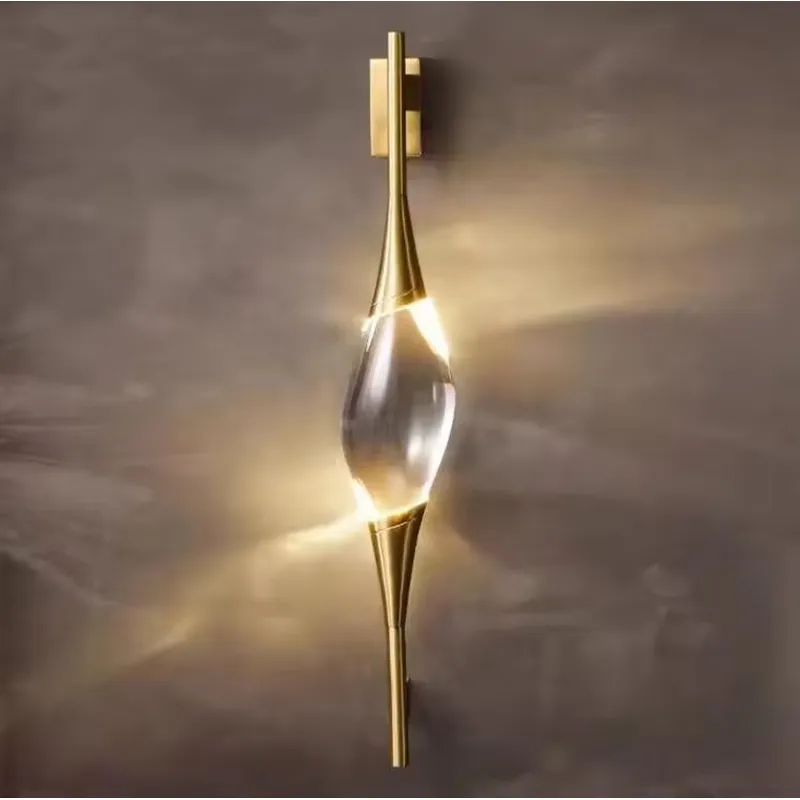 Lampu Dinding LED Kristal Emas - Led Lighting Wall Decor ulasan dan harga