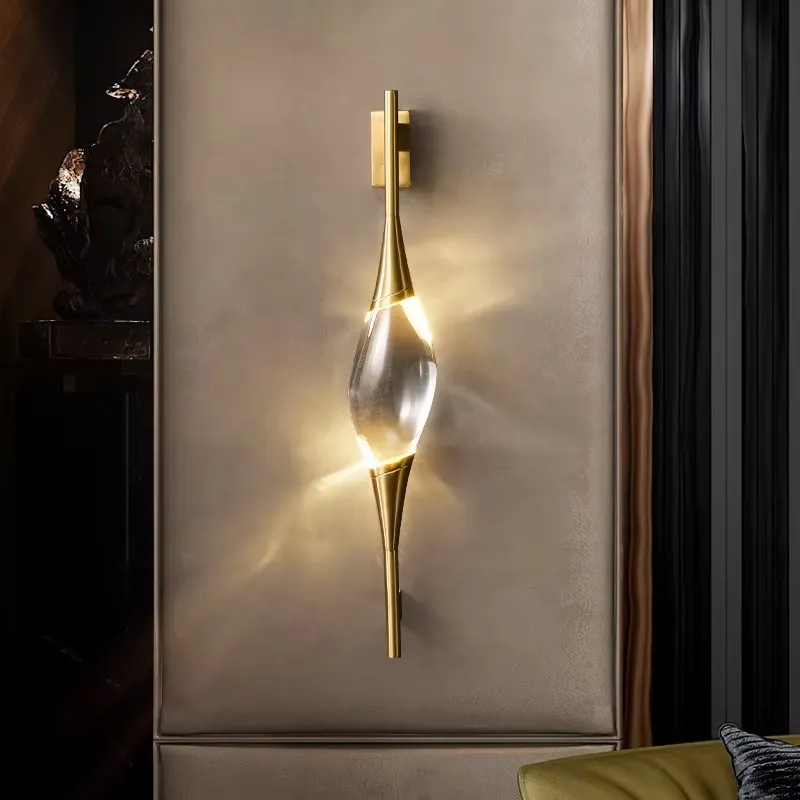 Lampu Dinding LED Kristal Emas - Led Lighting Wall Decor ulasan dan harga