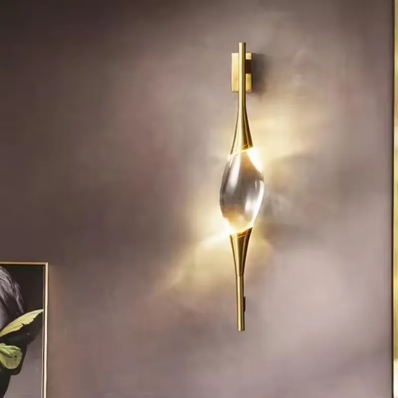 Lampu Dinding LED Kristal Emas - Led Lighting Wall Decor ulasan dan harga