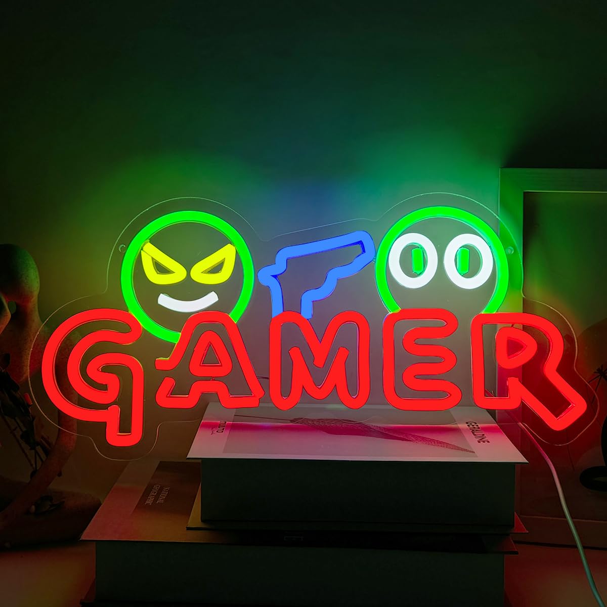 Lampu Dinding LED Neon Sign Ga - Led Lighting Wall Decor ulasan dan harga