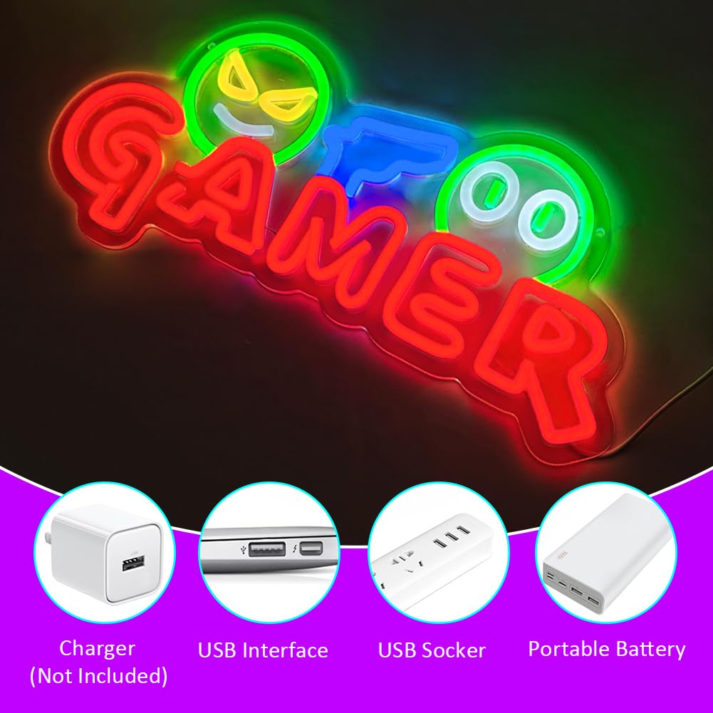 Lampu Dinding LED Neon Sign Ga - Led Lighting Wall Decor ulasan dan harga