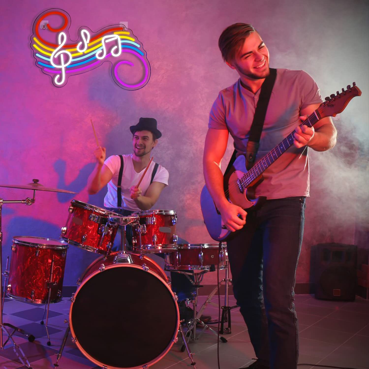 Lampu Neon Tanda Not Musik, Da - Led Lighting Wall Decor ulasan dan harga