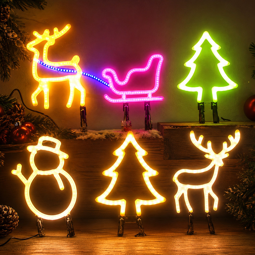 Lampu LED Neon Dekorasi Natal  - Led Lighting Wall Decor ulasan dan harga