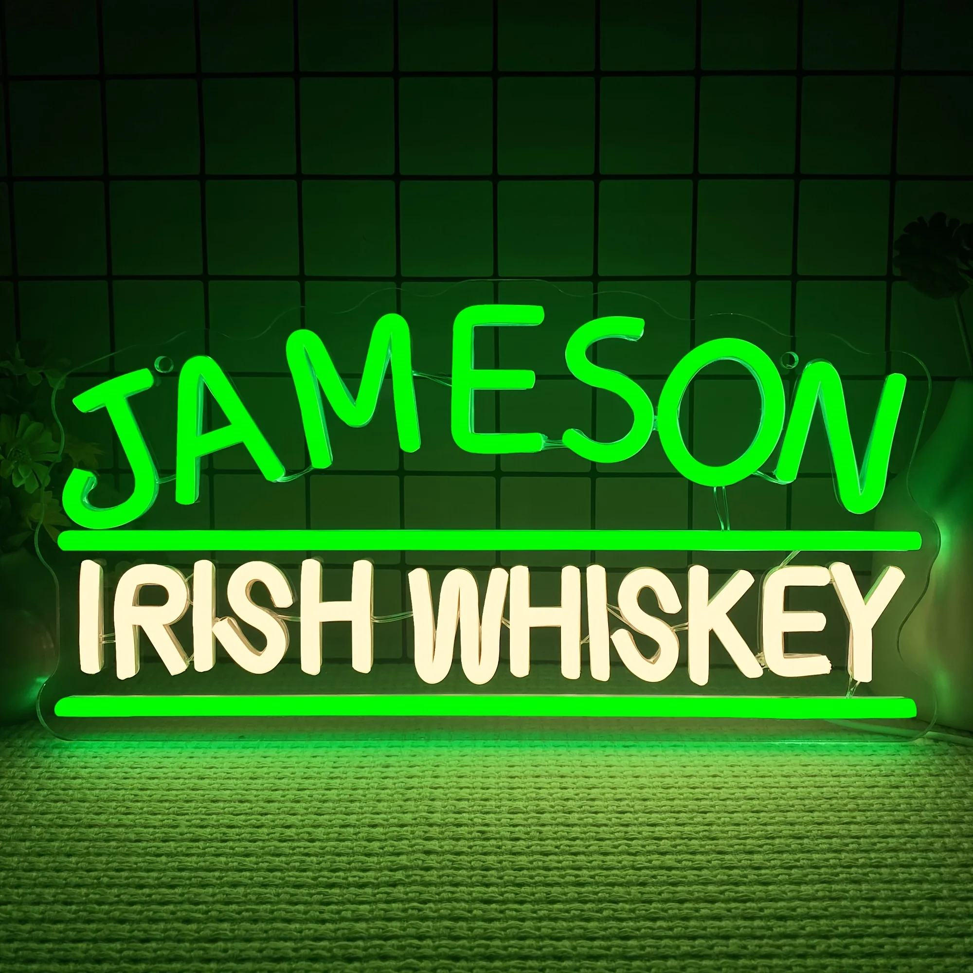 Lampu Neon Logo Merek Whiskey  - Home Decor Lighting Brands ulasan dan harga