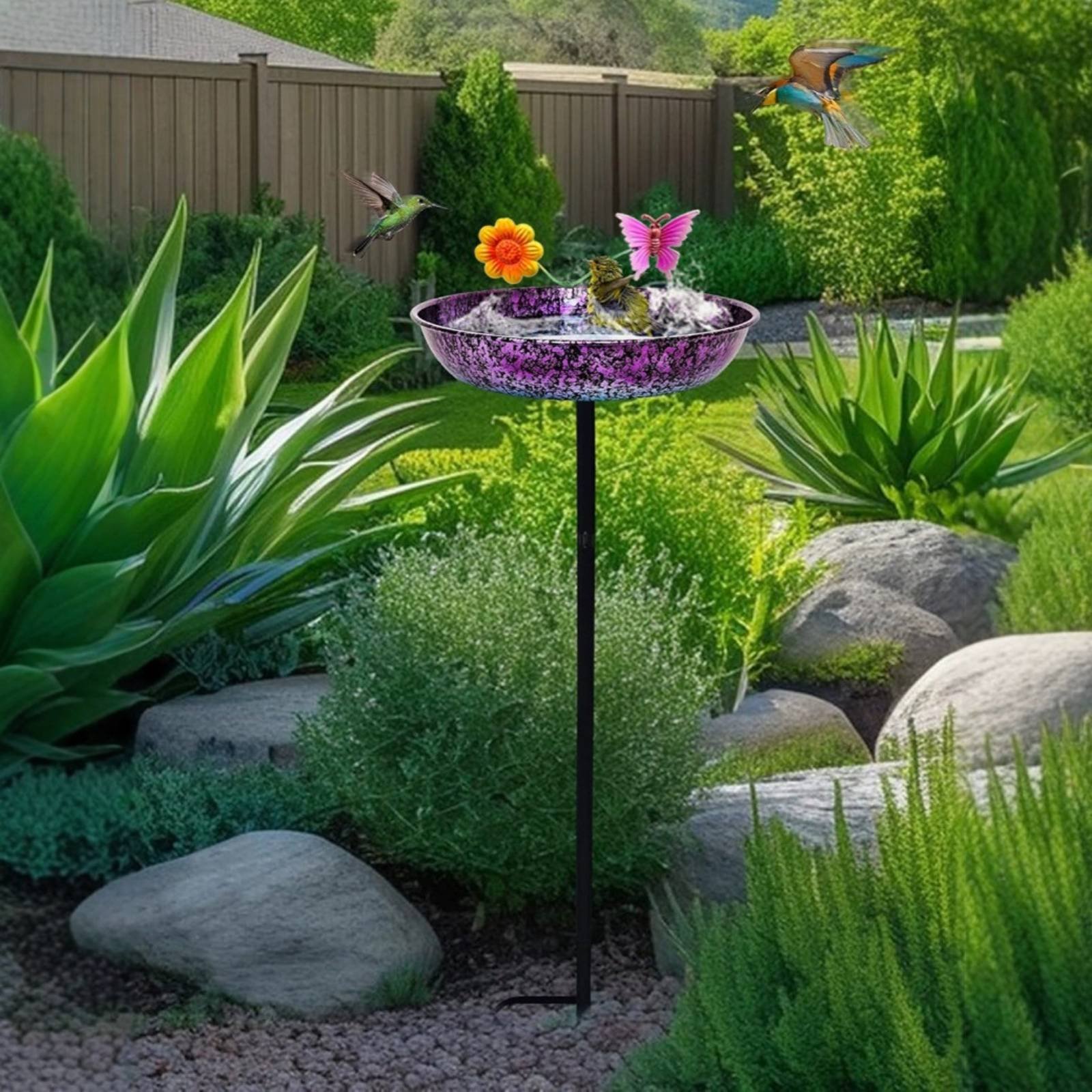 Bak Mandi Burung Logam Tahan L - Elegant Decor & Lighting Llc ulasan dan harga